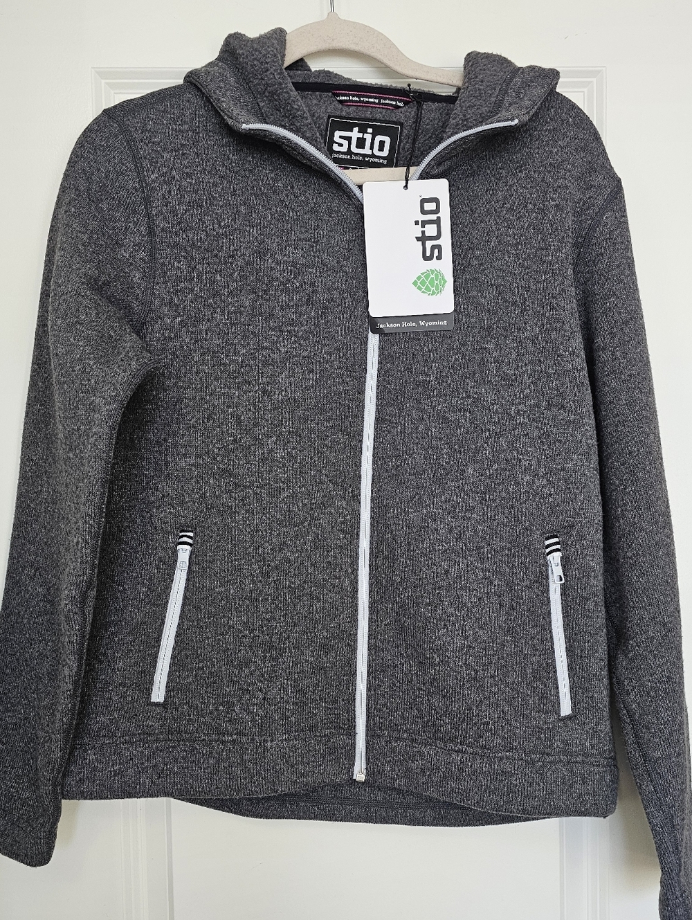 STIO Abyss Heather Full Zip Fleece Hoodie Women’s Small NWT   Outdoor Gopcore